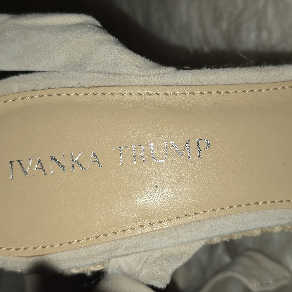Ivanka Trump Cream Wedges - Picture 8 of 11